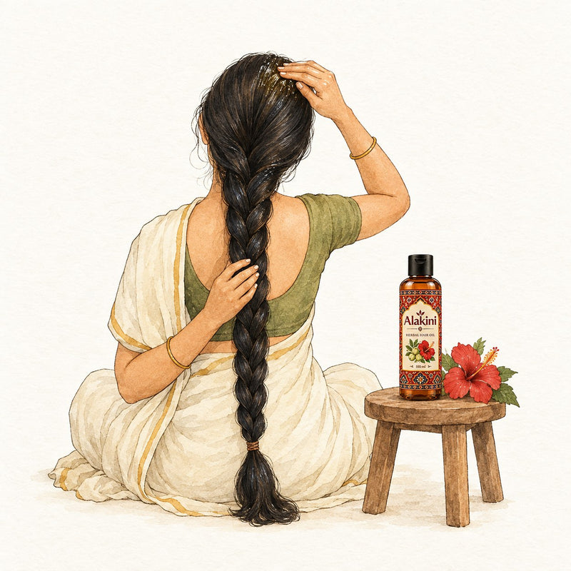 A calm oiling ritual