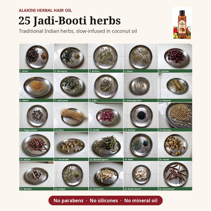 25 herbs + coconut oil