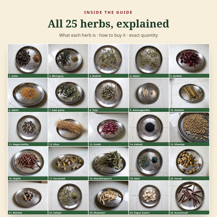 DIY Herbal Hair Oil Guide – PDF + Video